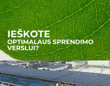 Saulės elektrinės verslui ant gamyklos stogo - USPRO projektai