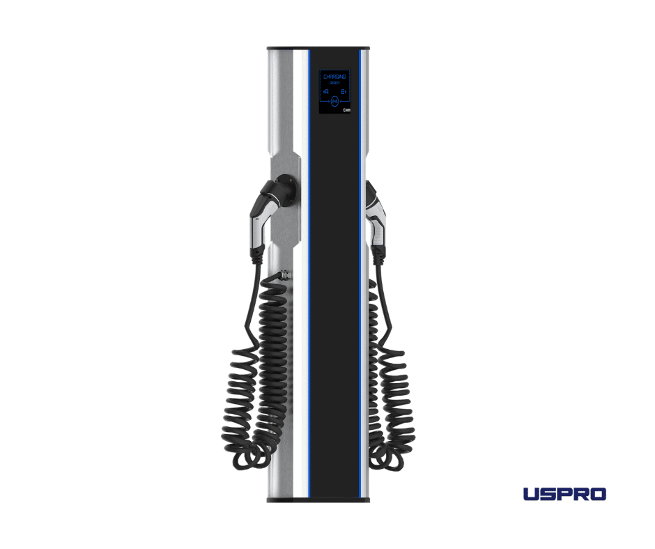 Elinta Charge CityCharge V2 2x22kW komercinė dvivietė elektromobilių įkrovimo stotelė