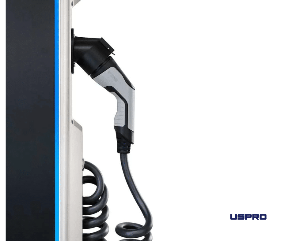 Elinta Charge CityCharge H2 įkrovimo kolonėlė verslo parkavimo aikštelėje