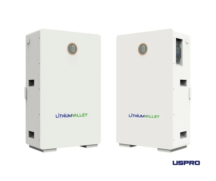 Lithium Valley W15-A5 14,336 kWh LiFePO4 žemo voltažo baterija iš priekio