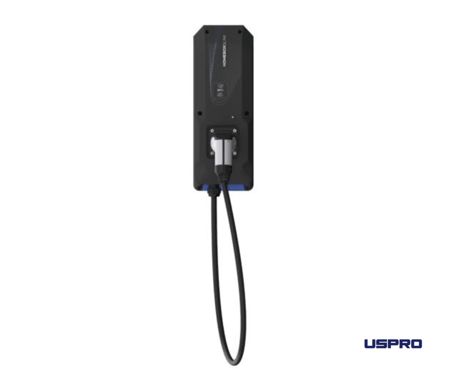 Elinta Charge HomeBox Lite 22kW išmani elektromobilių įkrovimo stotelė iš priekio