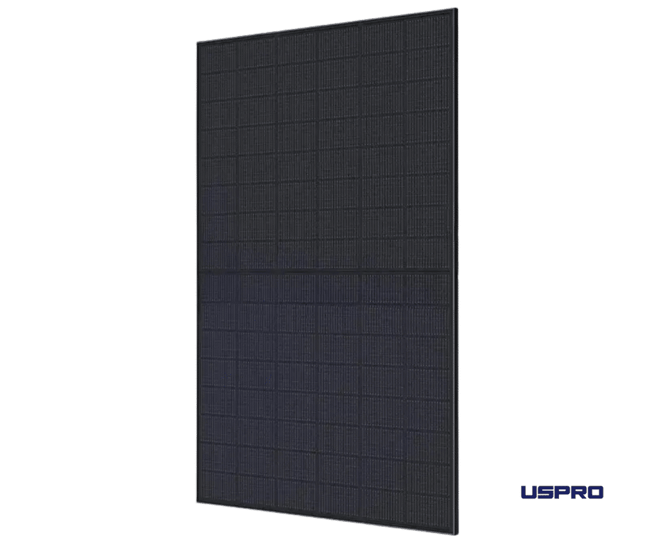 TCL 450W bifacial saulės modulio paviršius ir montavimo detalė